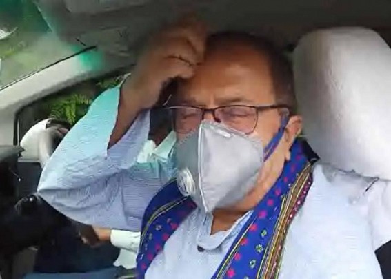 Tripura Assembly Deputy Speaker along with family blocked in Traffic Jam as Locals protested against Water Crisis 