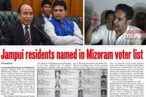 Mizoram Govt held Election in Tripura Jampuiâ€™s Phuldungsai : Tripura Govt silent, local administration calls for 'Urgent' Demarcation of state border with Mizoram 