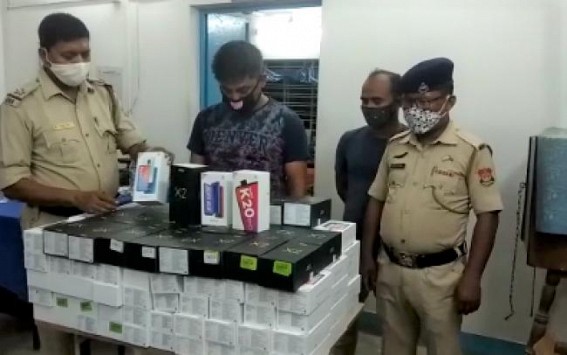 2 detained with 154 Android Mobile phones at Amtali NAKA Point