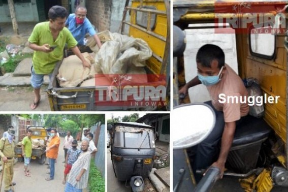 Food Inspector rushed his Scooty behind Smuggling Vehicle, busted Rice Smuggling Activity â€˜aloneâ€™ amid Off-Duty hours, Received injuries : Vehicle seized, Smugglerâ€™s photo taken by the Inspector 