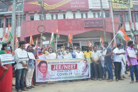 Congress launched Protests, Campaigns against Centre's move to conduct NEET-JEE exams amid pandemic