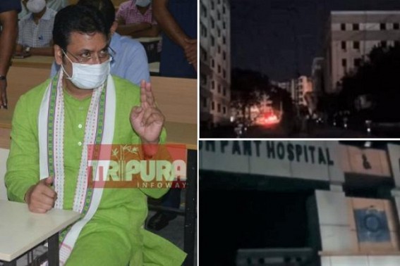 After 24 hrs of Tripura CM assured, â€˜No More problems from today in GB hospitalâ€™, Fuse Blown ! Health Service paralyzed including COVID-Center as GB hospital suffered from Total Power-cut for over 3 hrs