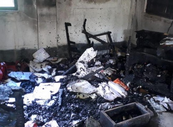 CPI-M Party Office burnt in Udaipur