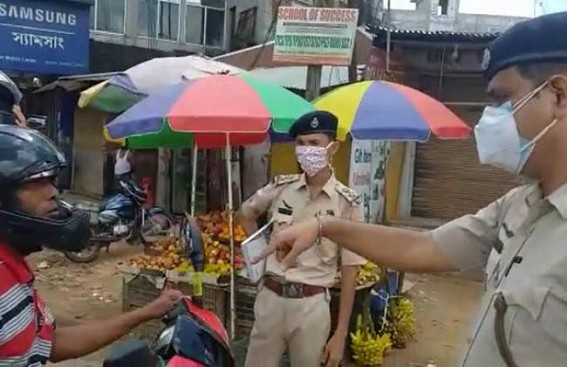 Mask Enforcement observed across Tripura on Day-2 : Fine imposition process underway 