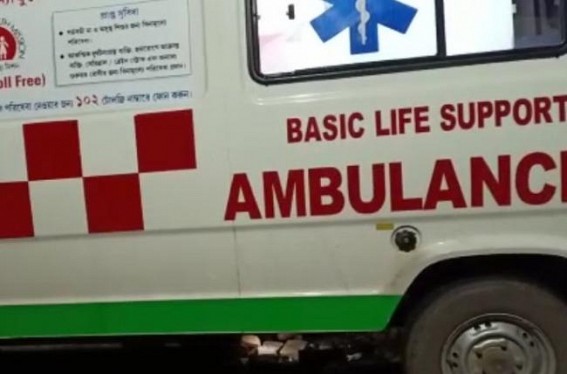 Ambulance couldn't take emergency patient to the hospital due to Pathetic road condition in Agartala's Jogendra Nagar