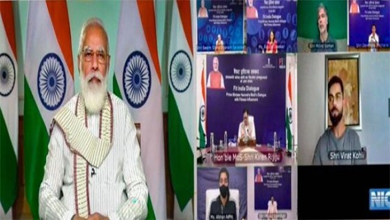 PM interacts with fitness enthusiasts on Fit India anniversary
