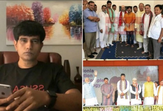 TIWN Editor asked BJP's Blind Supporters to come out of 'JUMLA Honey' and to Check 'Tripura BJP is standing on Congress Leaders' foundation' with No Credit of Biplab Deb