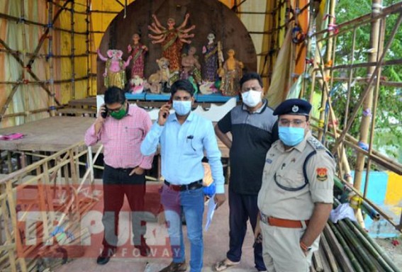 'No In-and-Out system in Durga Puja Pandals in Tripura due to COVID-19' : Administration Checked Pandals 