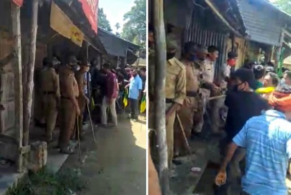Massive violence reported in IPFT's 24 hours strike: Shops attacked in South Tripura