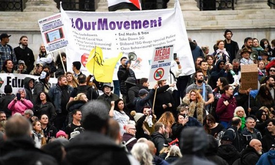 18 arrested in London anti-lockdown protest