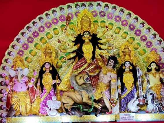 Tripura celebrates Maha-Navami with community feasts, Devoteesâ€™ rushes across Puja pandals witnessed 
