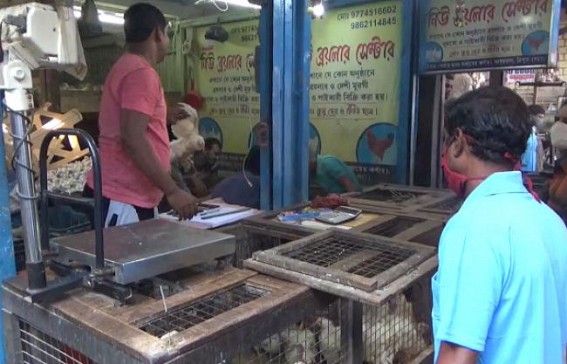 Chicken demands raised more than mutton in markets on Bijoya Dasami due to price tags 