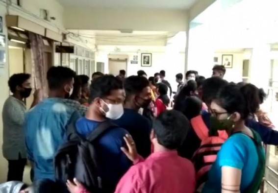 Tripura D.El.ED Students demand Online examinations 