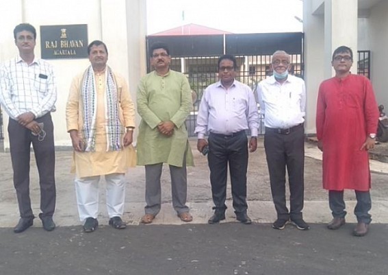 Tripura BJP's founding leaders who attended MLA Ram Prasad Pal's meeting, met Governor