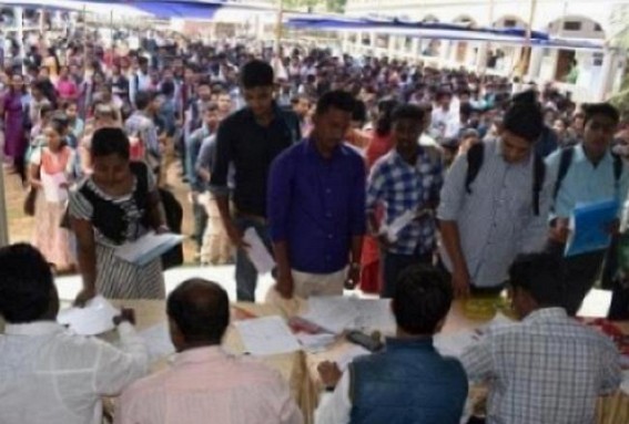 Massive Unemployment Problems triggering tension in Tripura : State records 3rd Nationally