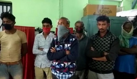 8 Gamblers were Arrested by Police from Battala market