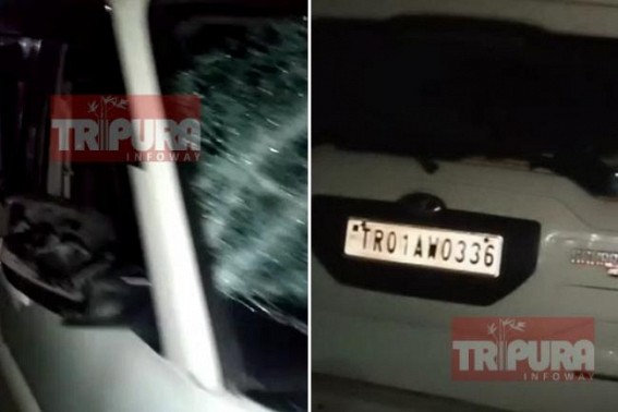 Hafta ! Gol Chakkar Border areaâ€™s people were attacked, shop vandalized seeking Rs. 50,000 by Murder accused, Politically Patronized mafias : Vehicle of the Mafia No-TR01AW0336 vandalized by Locals