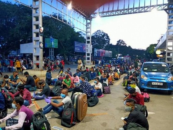 Tripura stranded passengers are waiting eagerly to return home from Bangalore
