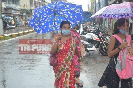 Rainy day in Agartala and other parts of the state