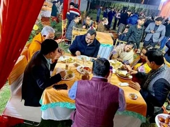 Biplab Deb continues lavish parties at Delhi on Tripuraâ€™s Taxpayers money, Tripura reels under severe unemployment to various crisis situations, patients dying without dialysis machines in GB Hospital