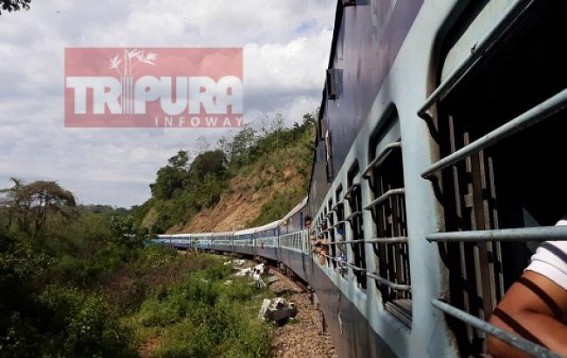 Landslides hit Railways services in Northeast region : Shramik train to Tripura remains standstill at Lumding