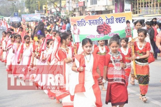 Huge colourful procession of Netaji Subash Vidyaniketan marks Netaji's birth anniversary