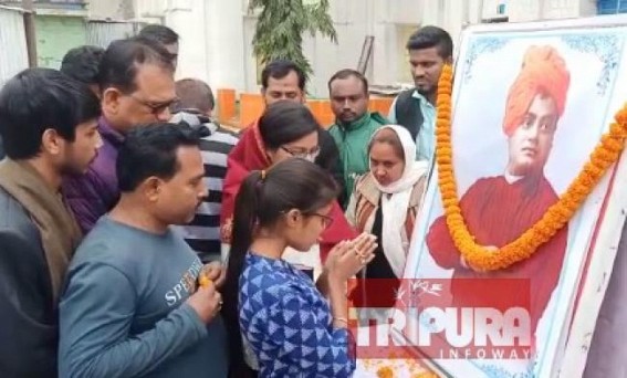 Youth Congress pays tribute to Swami Vivekananda