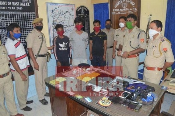 3 Professional Thieves Arrested by Agartala Police with huge numbers of Laptops, Mobiles, other items : Interrogations underway 