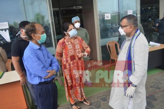 Minister Ratanlal Nath visited TMC, ILS hospitals to check Free OPDs
