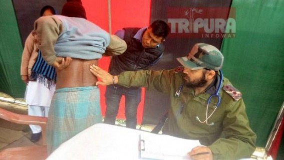 Free medical camp organized by Assam Rifles