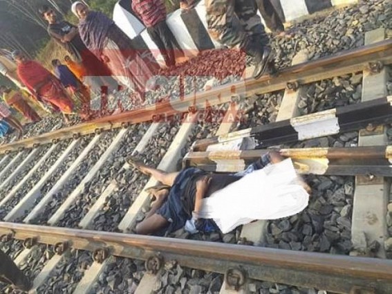 Dead-body recovered on Railway tracks at Sabroom