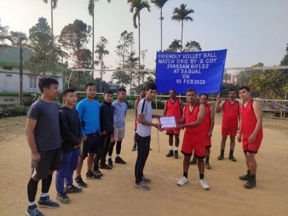 Assam Rifles organized Volley Ball match 