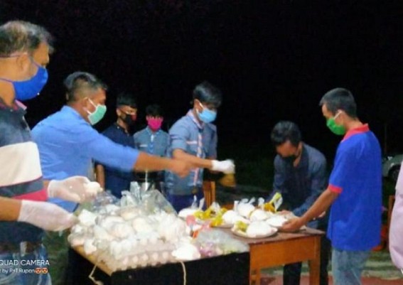 Ranir Bazar Open Rover Crew on duty at Quarantine Centres in Khumlwng