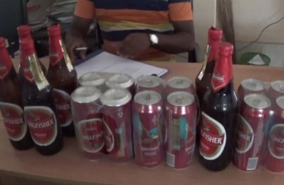 Illegal liquor delivery at Dharmanagar, 1 arrested