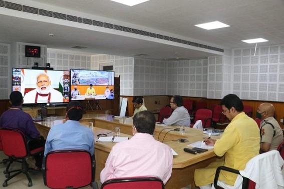 PM Modiâ€™s Video Conference with CMs : advised CMs on handling pandemic, Lockdown likely to extend another 2 weeks till April 30 : Tripura continues battle against COVID pandemic, CM assured public on enough stocks of Masks, PPEs, Food stocks