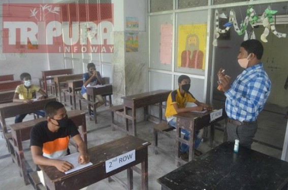 Schools in Tripura started with 50% Teaching staffs from today