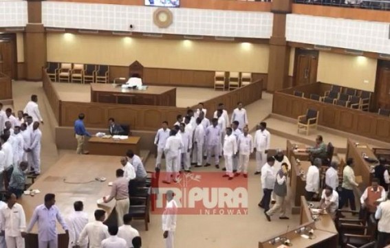 Total Chaos in Tripura Assembly as Ratanlal Nath lost cool after Opposition raised 10323 teachers issue, asked 13000 non-teaching postsâ€™ status : Assembly Adjourned