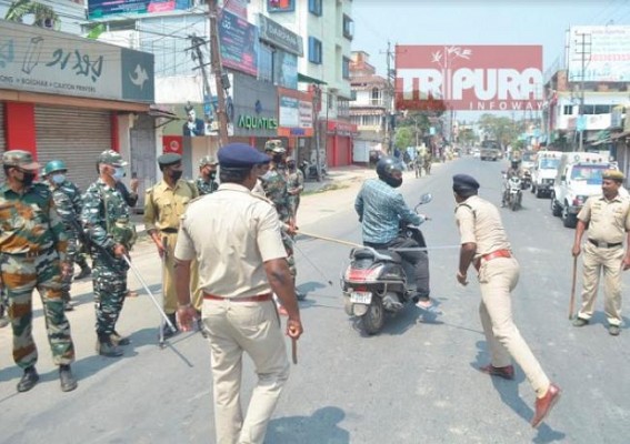 Tripura Police again fails to avoid Controversy : Hospital goers, Govt employees, market goers, gas cylinder carrying people, journalists randomly beaten in lockdown