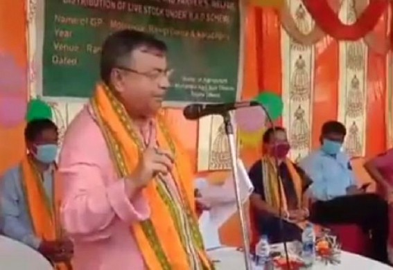 Tripura Education Minister exemplifies more Incomes in Pig-Rearing than Teaching 
