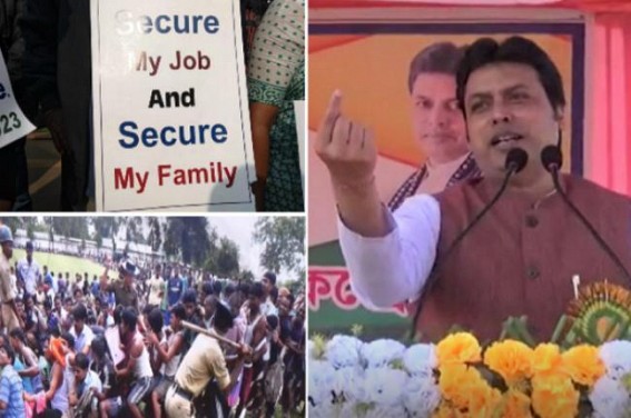 Amid massive Unemployment, CM Biplab Deb inspires Graduates to Cultivate Pineapples to become Job Creators : Abolishment of Vacant Posts continue under Tripura Govt Depts, No Solution of 10323 Teachers Problems, Tripura tops in Northeast in Unemployment