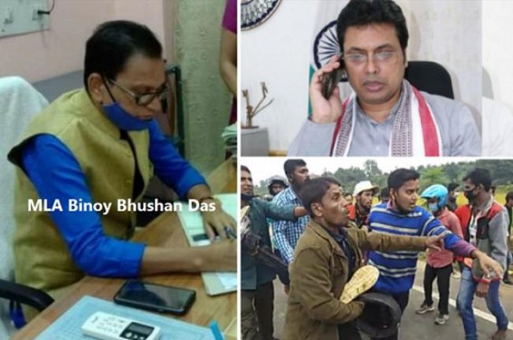 Resentments high among BJP MLAs against Biplab Deb : After Surma MLA Asish Das, now Panisagar MLA Binoy Bhushan Das opens up against Biplab Deb, blamed Home Dept for November 21st Police Firing,  Violence  
