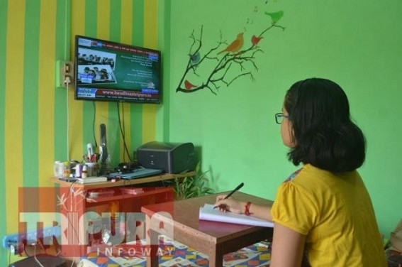 Tripura starts E-Classes for school students amid Lockdown : Teachers lecture students via Electronic Media, Social Media