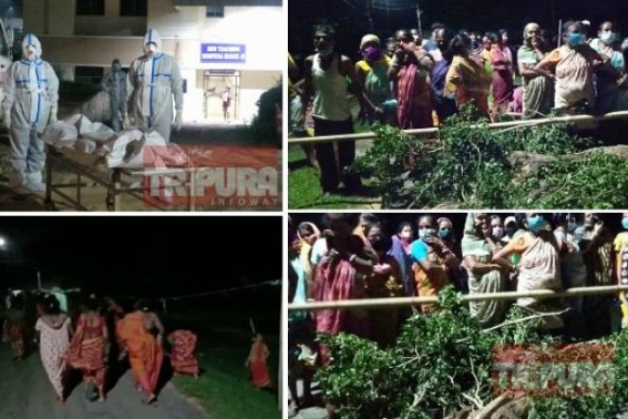 COVID-19 Patientâ€™s death erupted Chaos, Protest, Blockade at Battala Crematorium as Locals stopped administration to bring COVID Patientâ€™s dead body to their locality 