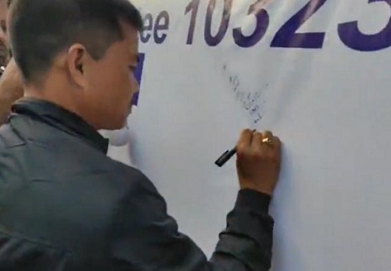 10323 teachers start signature campaigning : Massive support in Day-1