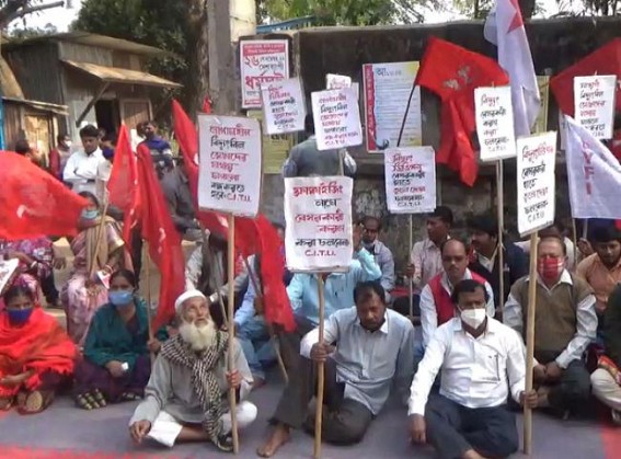 CPI-M Protests against Privatization of Power Dept, High Electricity Bills 