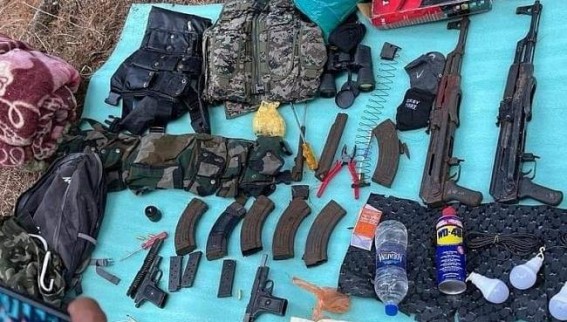 Terrorist hideout busted in Kashmir, weapons recovered