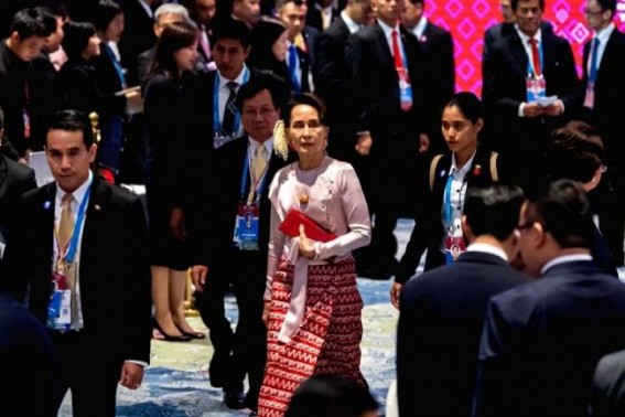 Suu Kyi in court 1st time since military coup