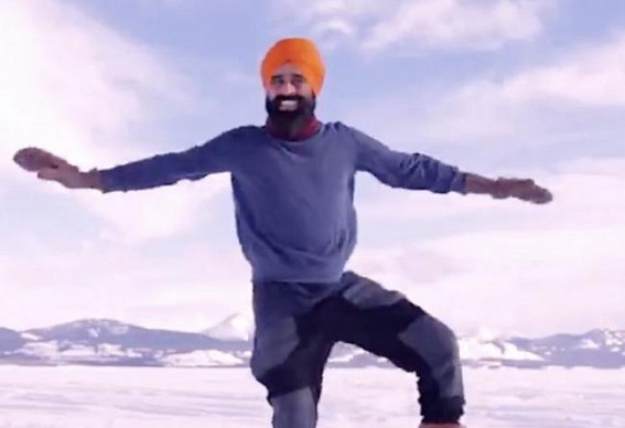 Canada's dancing Sikh has bhangra therapy to beat sub-zero cold!