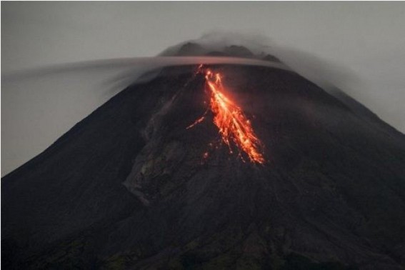 Indonesia's Mt. Merapi volcano erupts twice