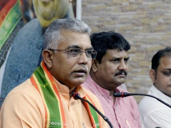 Why doesn't the CM just wear a pair of Bermudas, instead of draping a saree: Dilip Ghosh